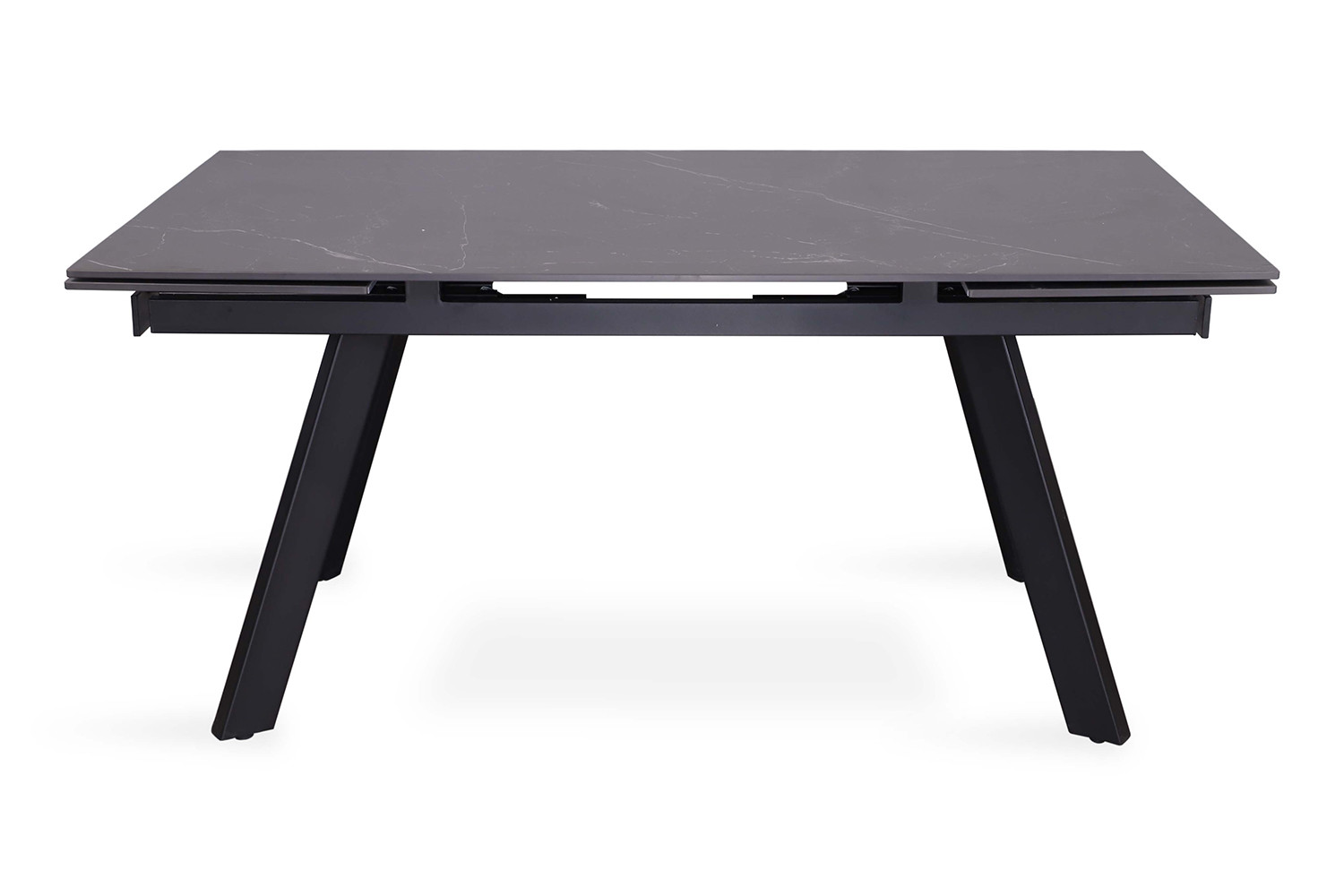 Table extensible 'Hera' 160-240 cm rectangulaire en pierre noire - Image 4