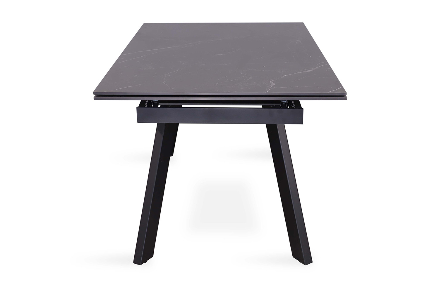 Table extensible 'Hera' 160-240 cm rectangulaire en pierre noire - Image 6