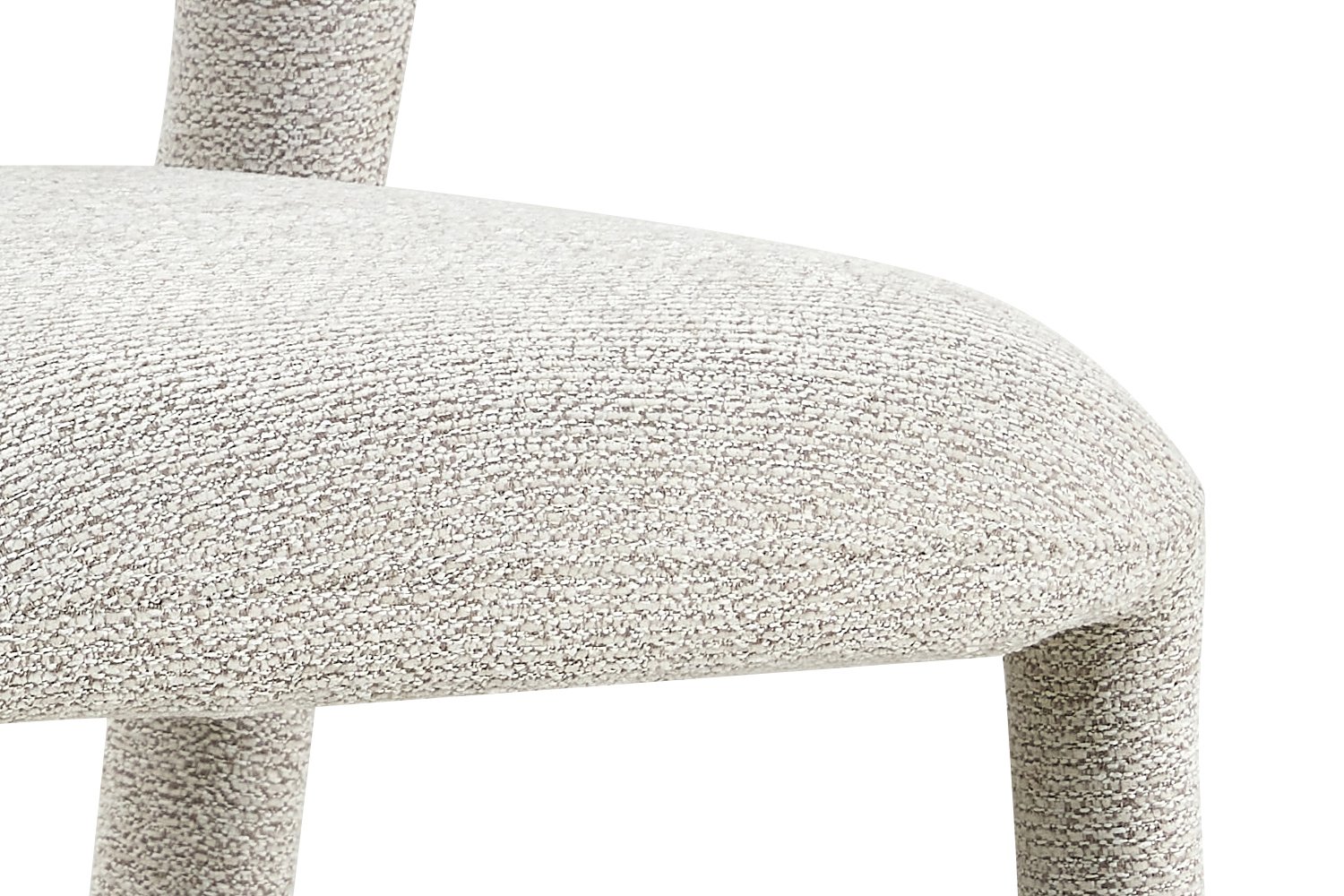 Chaise "Elvas" empilable en tissu écru - Image 11