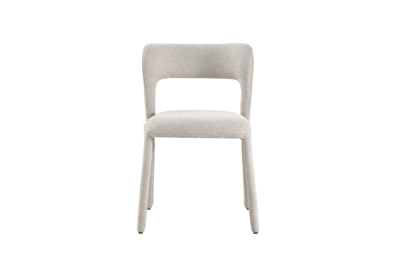 Chaise "Elvas" empilable en tissu écru - Image 4