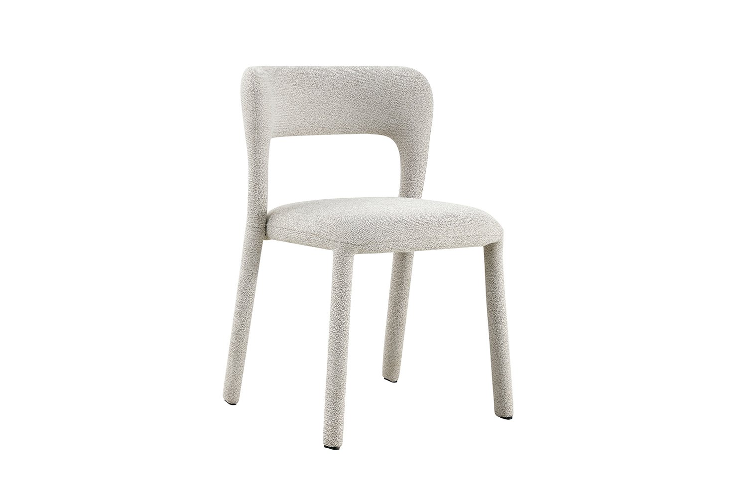 Chaise "Elvas" empilable en tissu écru - Image 5