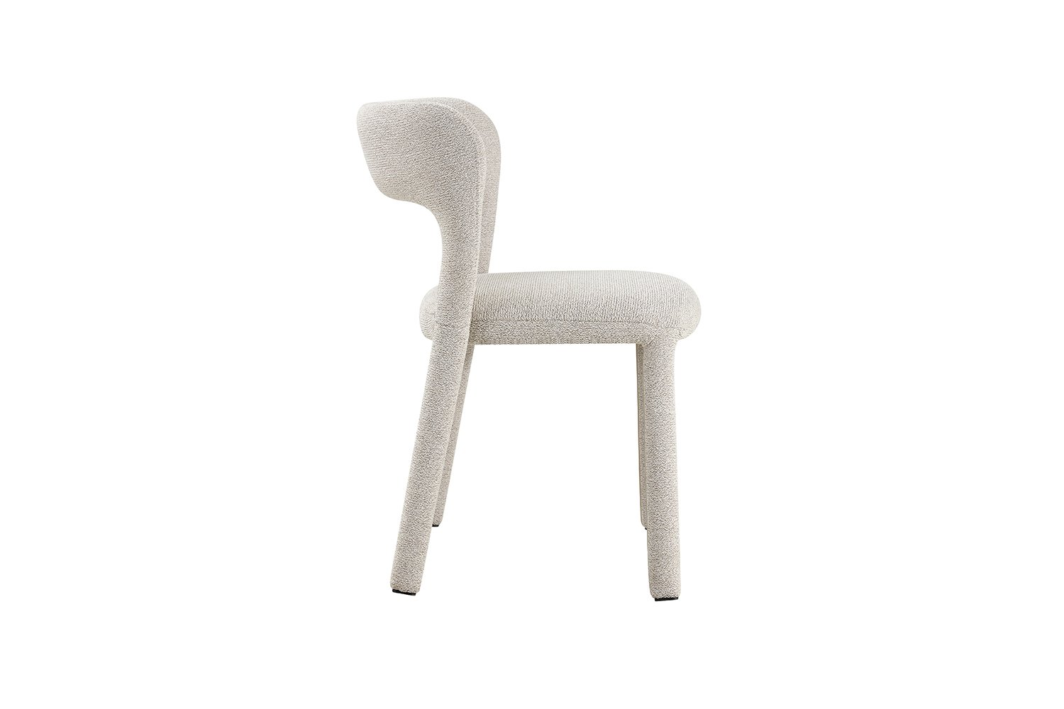 Chaise "Elvas" empilable en tissu écru - Image 6