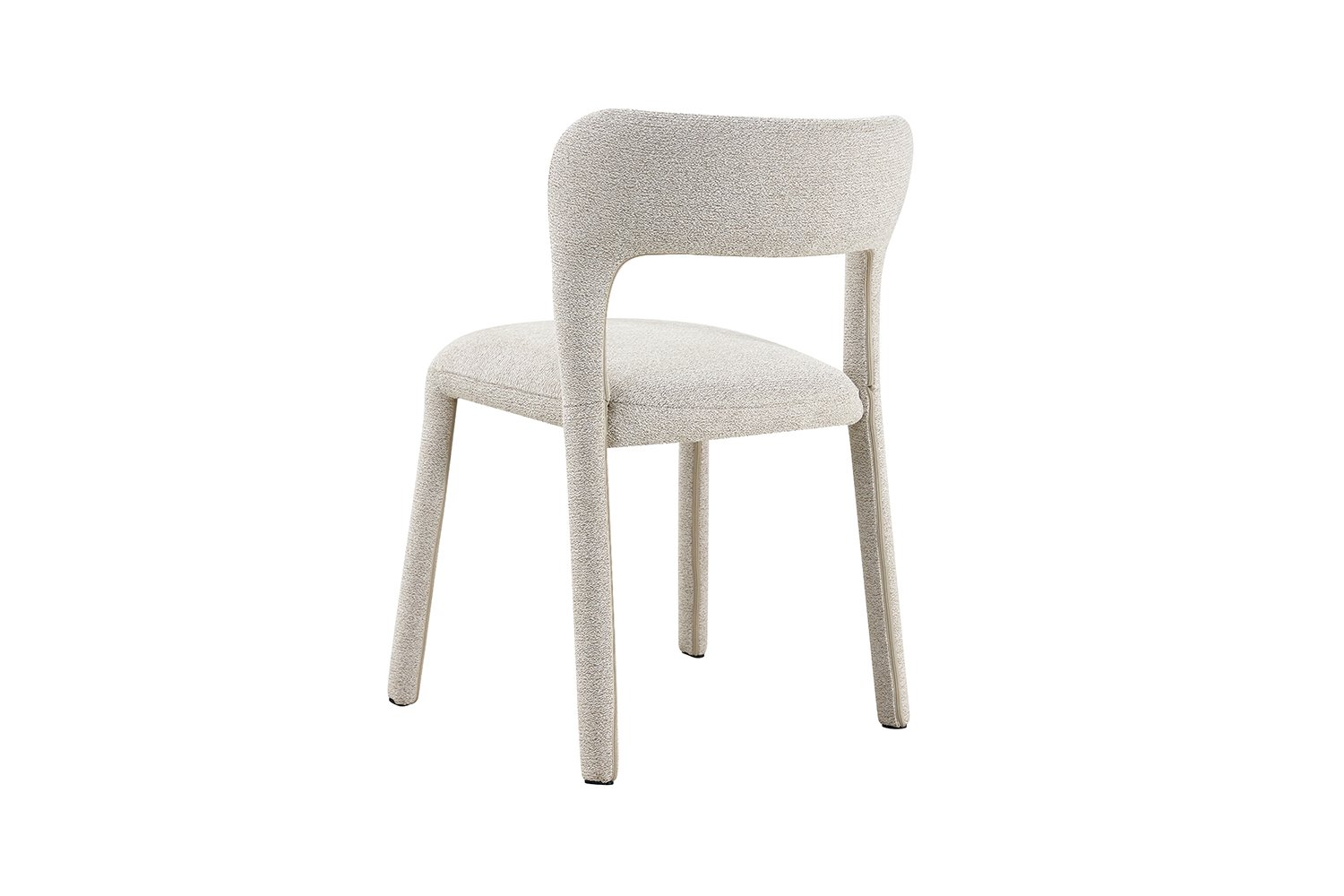 Chaise "Elvas" empilable en tissu écru - Image 7