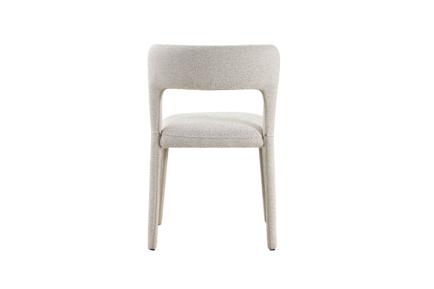 Chaise "Elvas" empilable en tissu écru - Image 8
