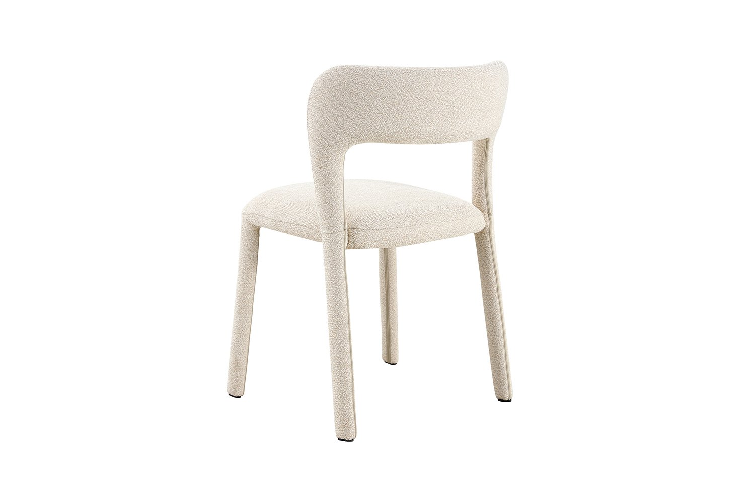 Chaise "Elvas" empilable en tissu beige - Image 7