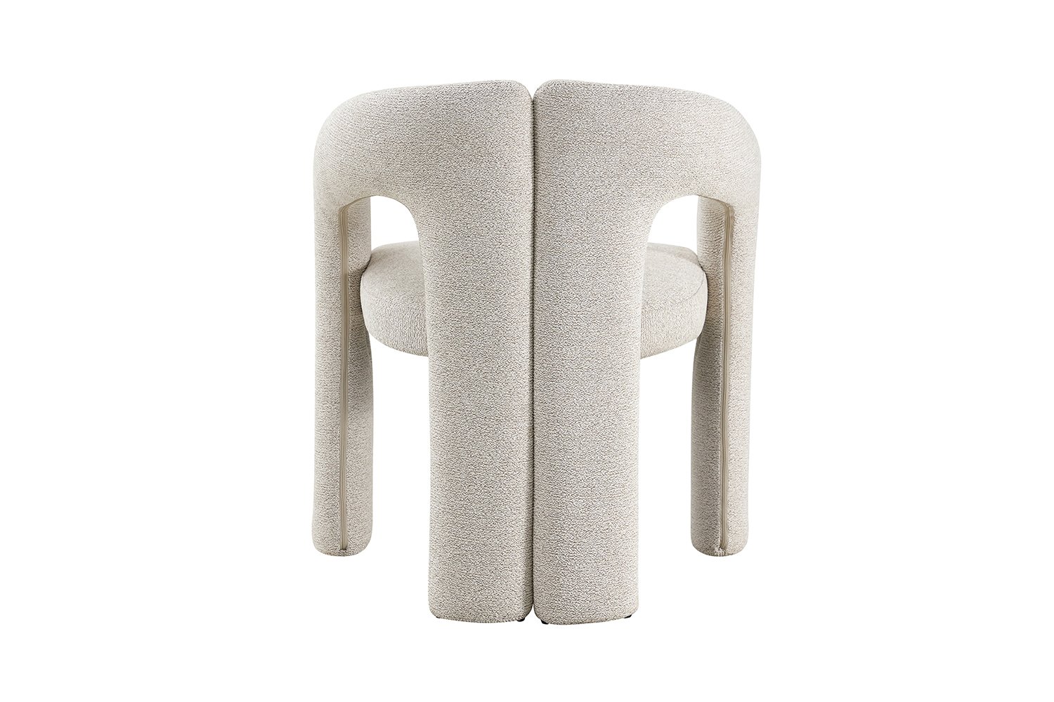Chaise "Beja" en tissu beige - Image 8