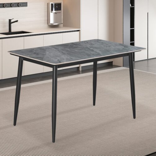 Table 'Kenzo' 120 cm Rectangulaire Pierre Gris
