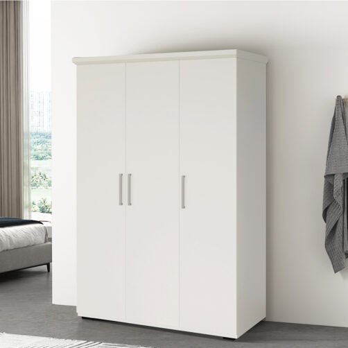 Armoire 'Mike' 3 portes Blanc