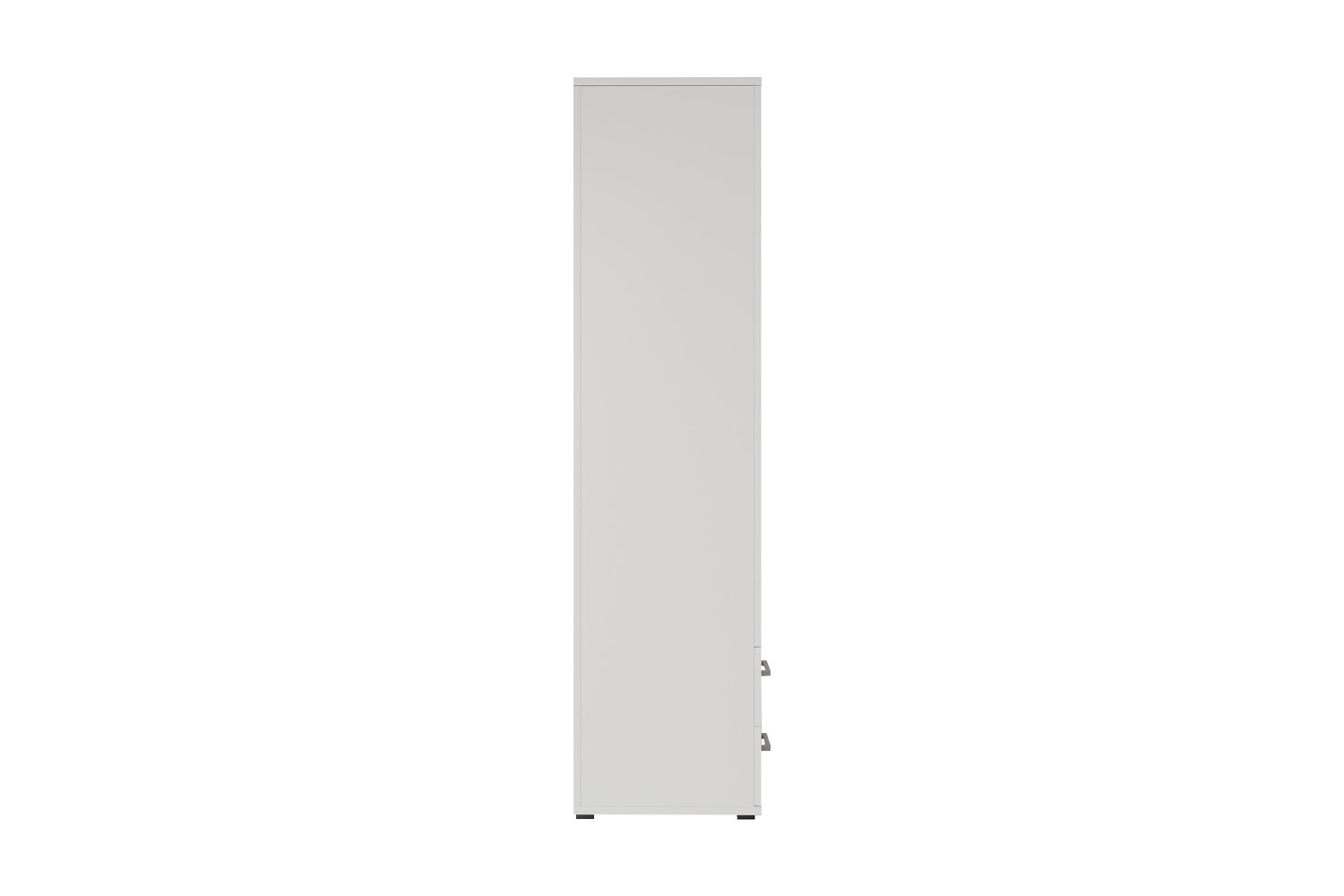 Armoire 'Marc' 2 portes avec miroir Blanc - Image 5