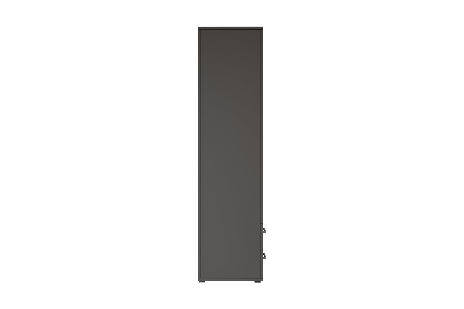 Armoire 'Marc' 2 portes avec miroir Gris Foncé - Image 6