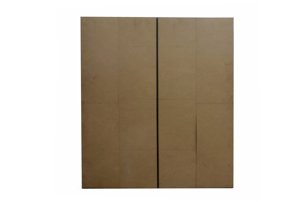 Armoire 'Marc' 4 portes avec 2 miroirs Gris foncé - Image 7
