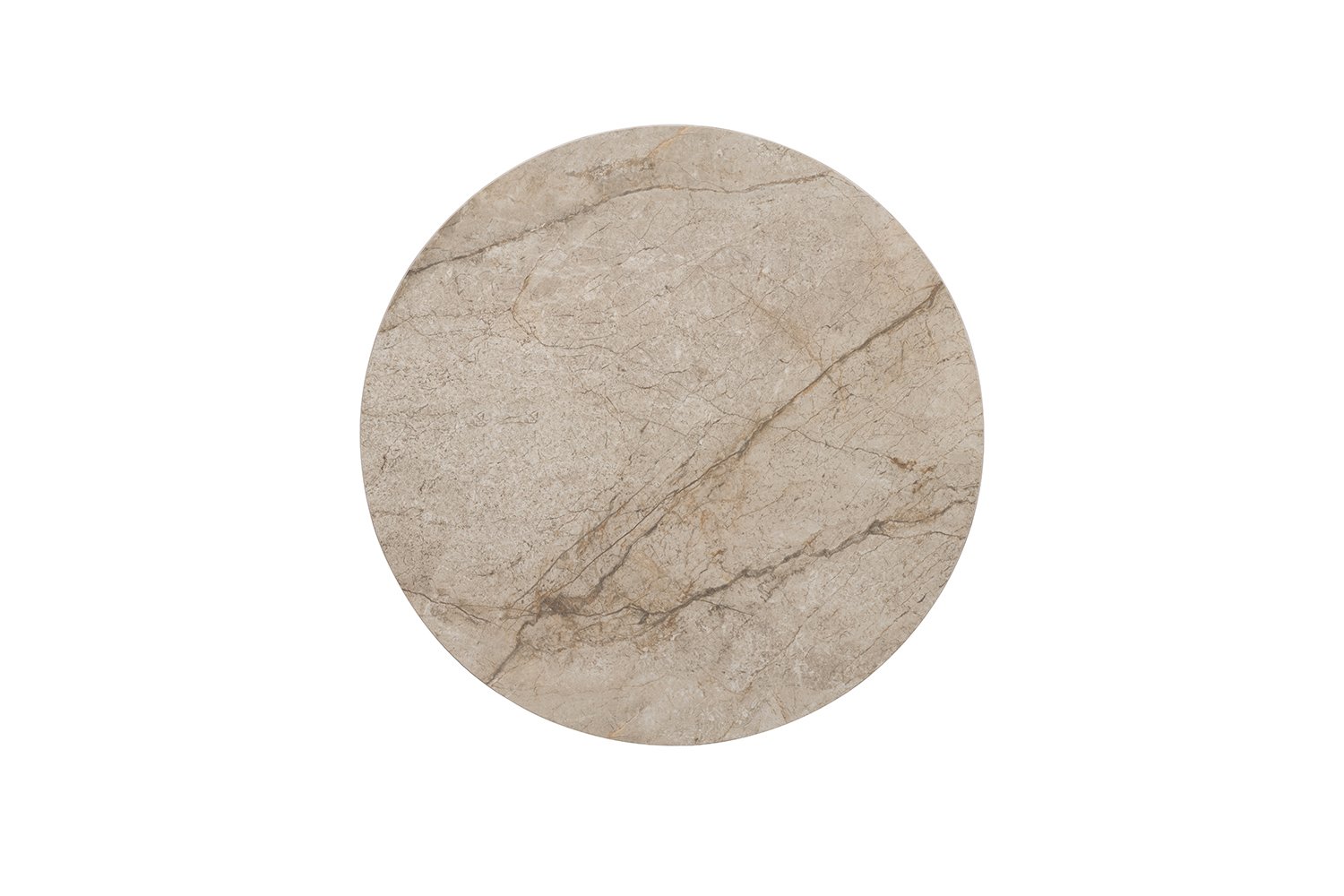 Table basse 'Apollo' 80cm Ronde Pierre Brillante Taj Mahal Beige - Image 5
