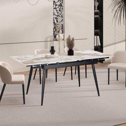 Table extensible 'Hero' 120-180 cm Pierre Brillante Pandora