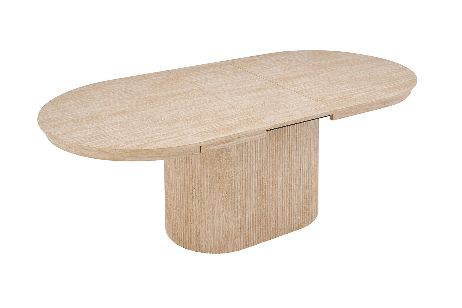 Table extensible 'Lagos' 180-220 cm Ovale Décor travertin beige - Image 10
