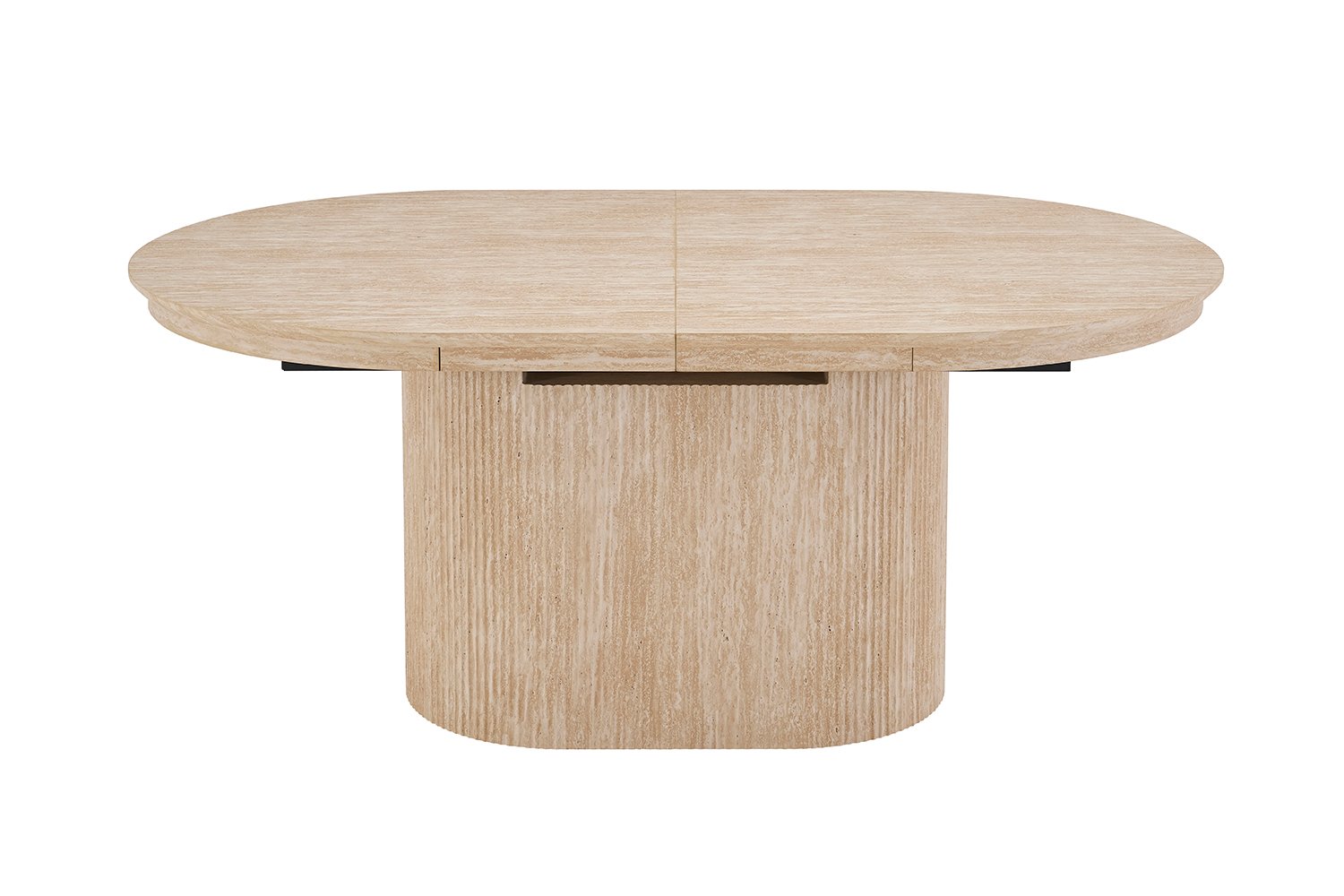 Table extensible 'Lagos' 180-220 cm Ovale Décor travertin beige - Image 6