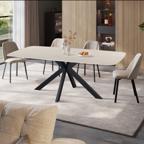 Table 'Apollo' 200 cm Ovale Danoise Pierre Baroque gris