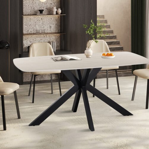 Table 'Apollo' 160 cm Ovale Danoise Pierre Baroque gris