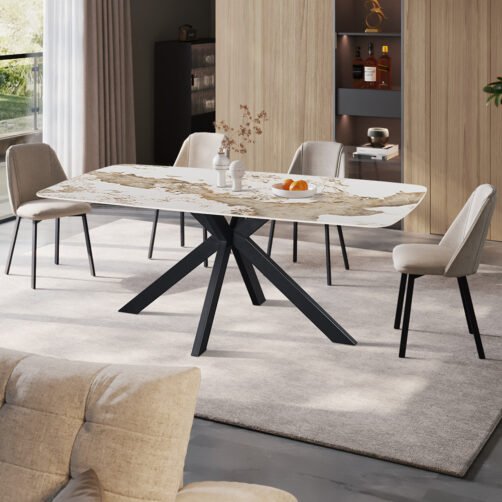 Table 'Apollo' 180 cm Ovale Danoise Pierre Brillante Pandora