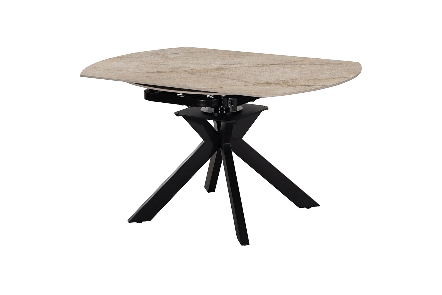 Table extensible 'Athena' Ronde 140-140x90 cm Pierre Taj Mahal Beige - Image 7