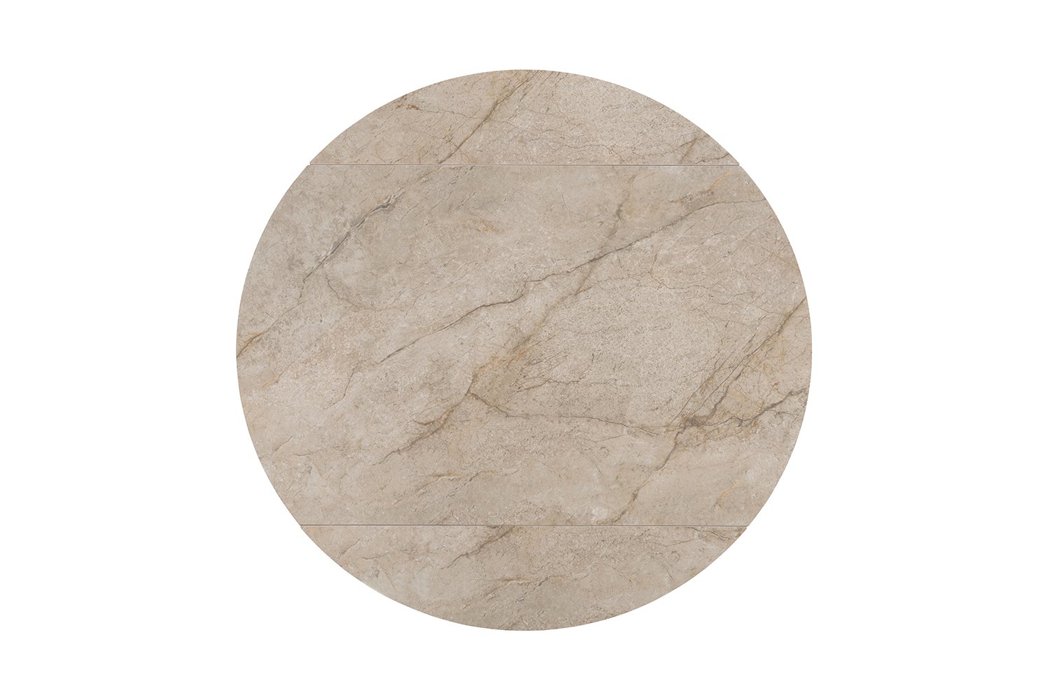 Table extensible 'Athena' Ronde 140-140x90 cm Pierre Taj Mahal Beige - Image 8