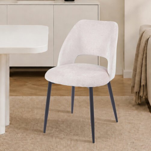 Chaise 'Arlo' Tissu Perfect Harmony Ecru
