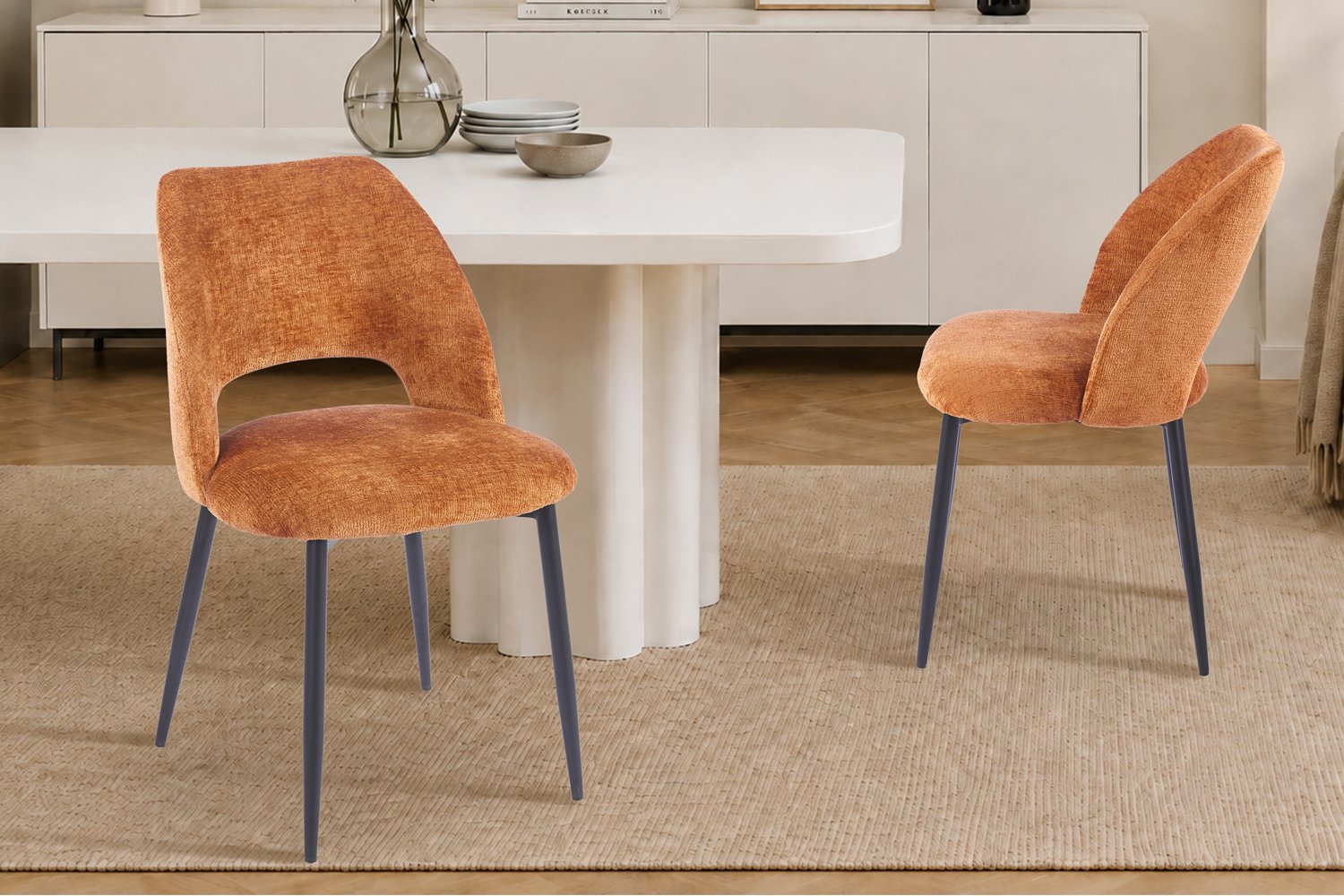 Chaise 'Arlo' Tissu Perfect Harmony Or - Image 2