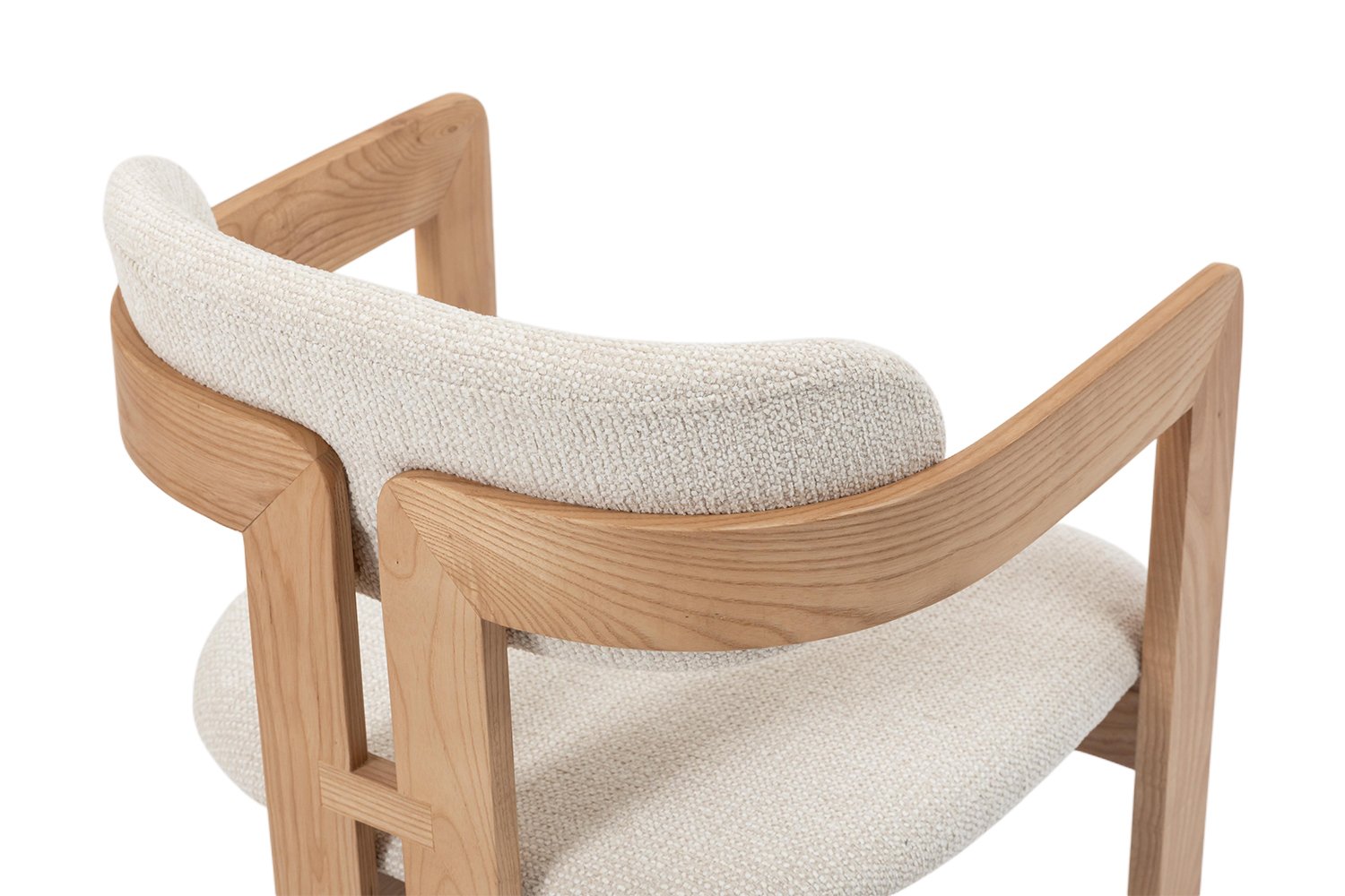 Chaise 'Camille' Frêne Naturel Tissu Beige - Image 15