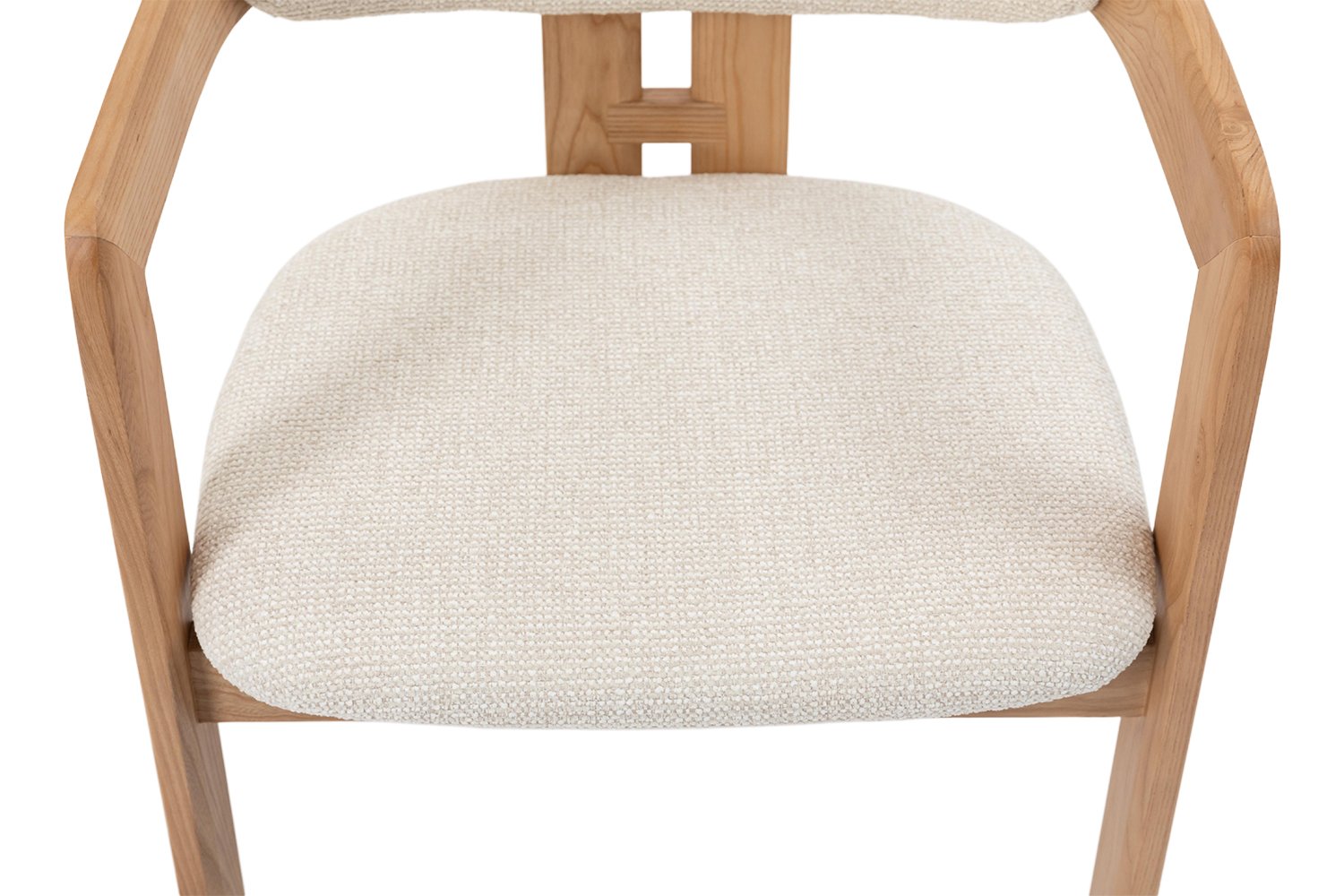 Chaise 'Camille' Frêne Naturel Tissu Beige - Image 17