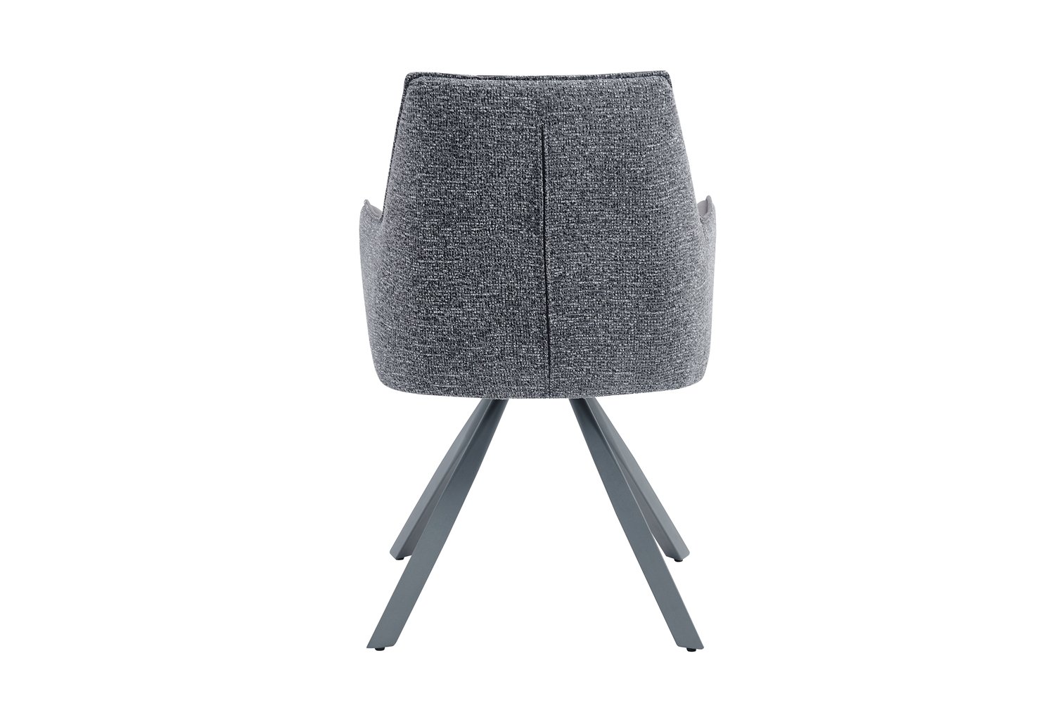 Chaise 'Solenne' Pivotante en tissu gris foncé - Image 7
