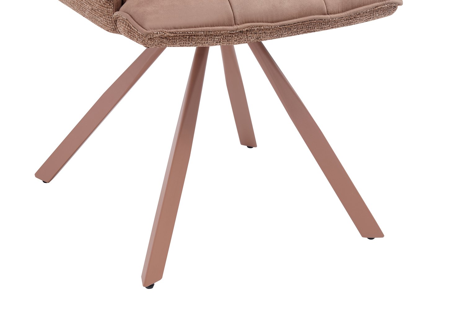 Chaise 'Solenne' Pivotante en tissu rose - Image 7