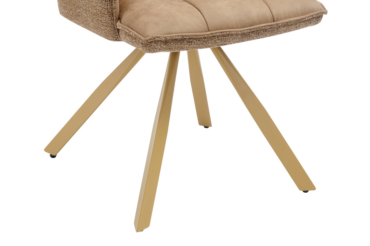 Chaise 'Solenne' Pivotante en tissu jaune - Image 8