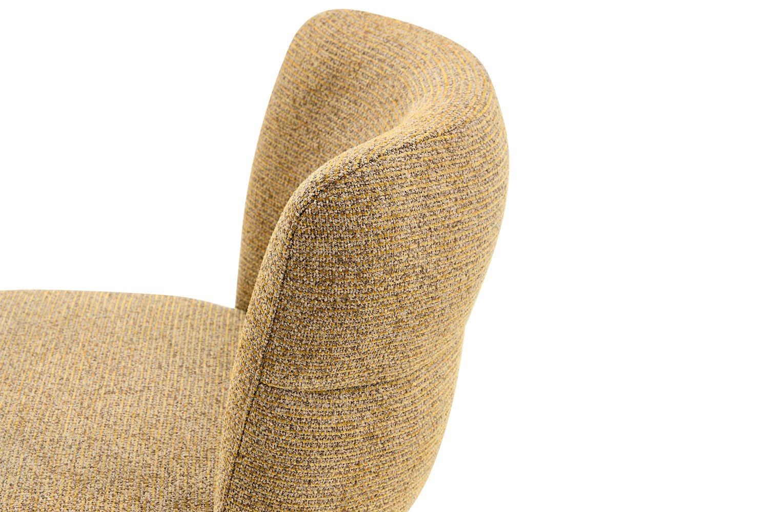 Chaise 'Alix' Tissu Jaune - Pied Beige - Image 8