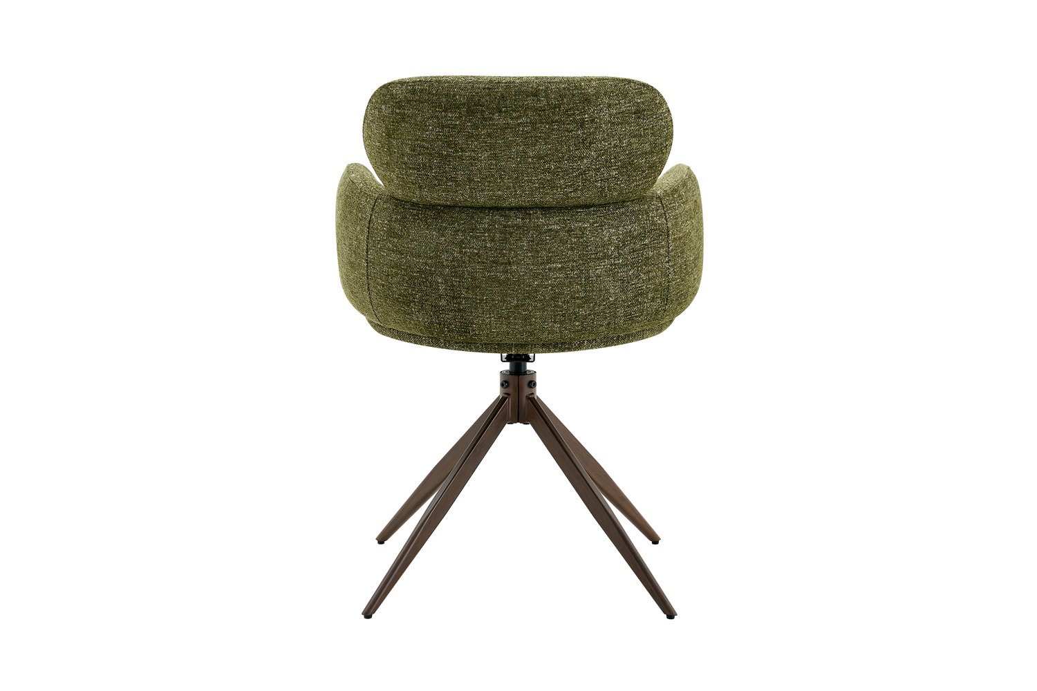 Chaise 'Roxane' noyer Pivotante en tissu Vert - Image 7