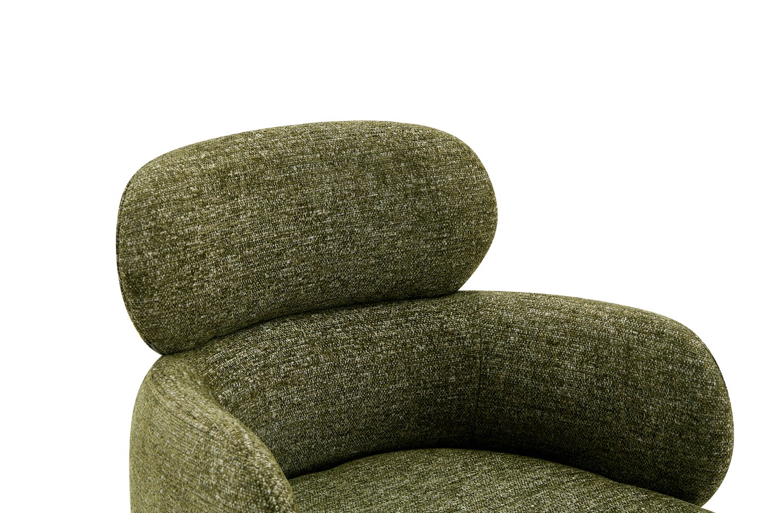 Chaise 'Roxane' noyer Pivotante en tissu Vert - Image 8
